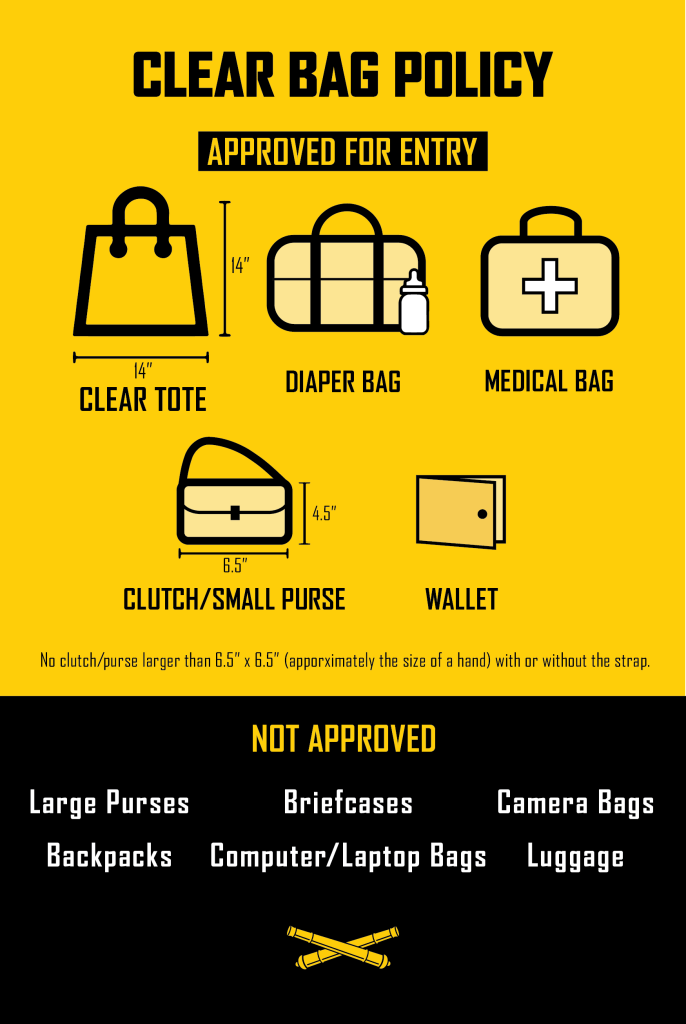 Clear Bag Policy - Charleston Battery